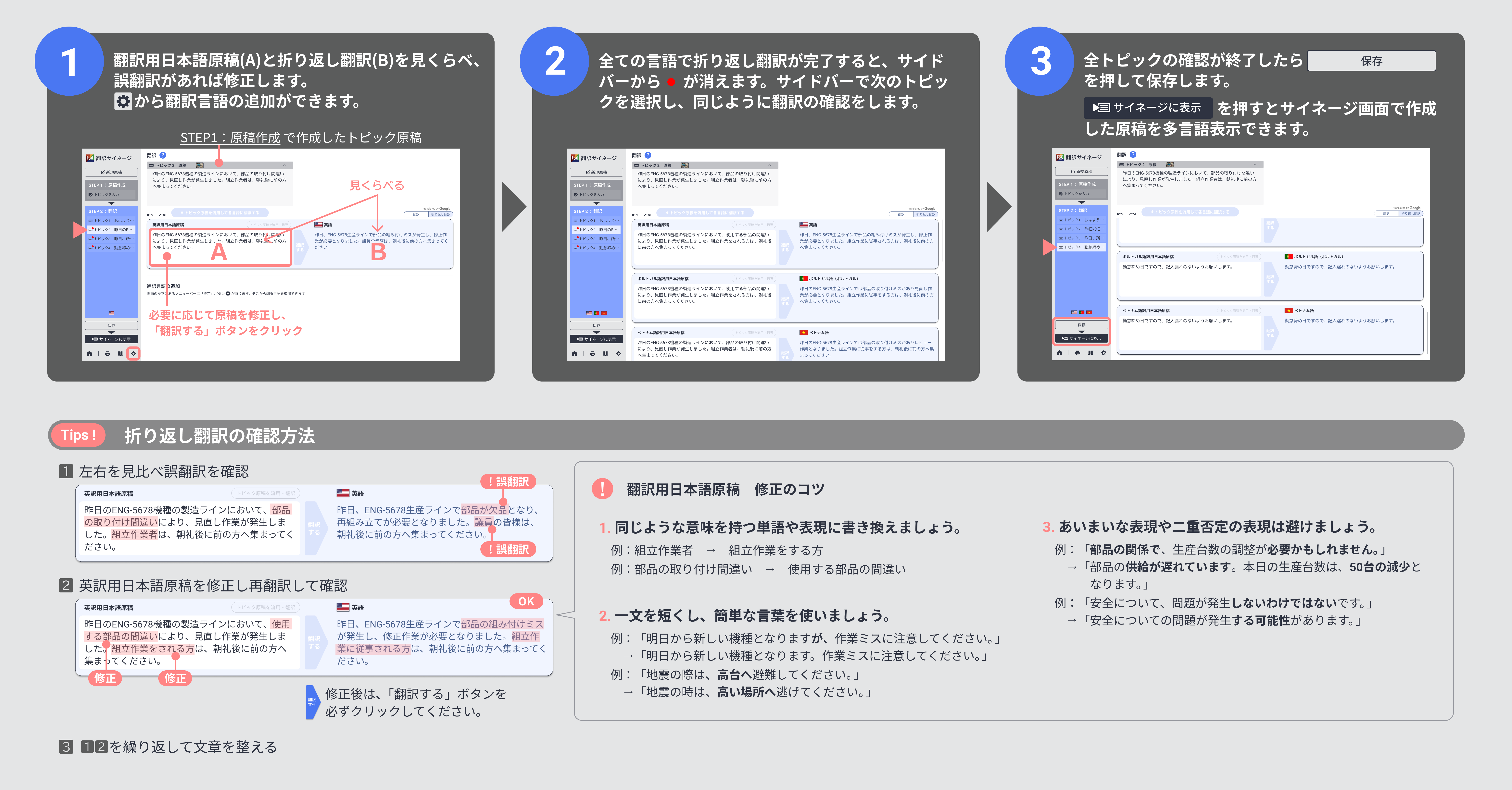 翻訳作成 ヘルプ